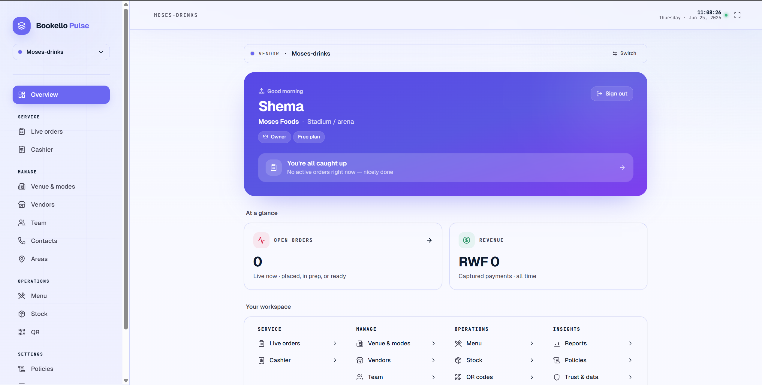 Bookello Pulse website screenshot